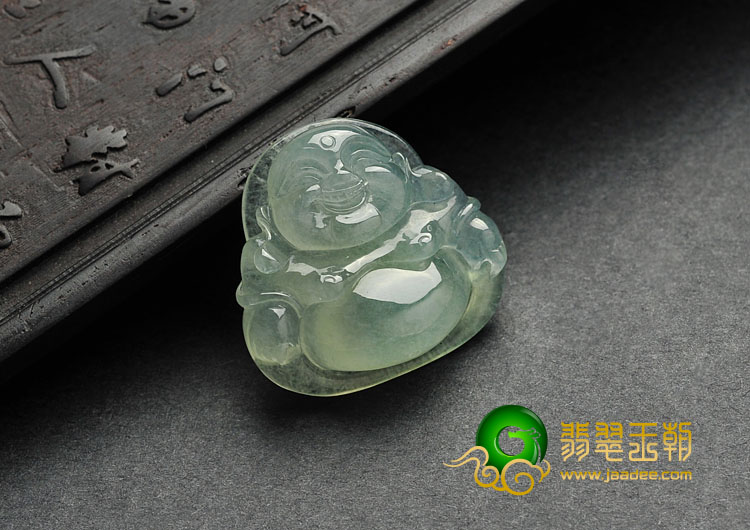 冰种晴水缅甸翡翠挂件玉佛挂件
