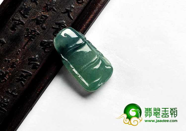冰种晴水飘花缅甸翡翠A货节节高挂件