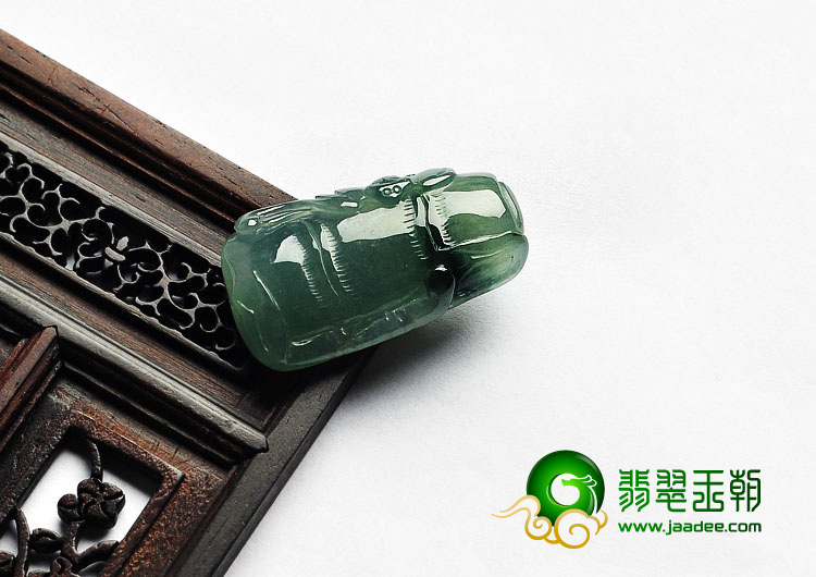 冰种晴水飘花缅甸翡翠A货节节高挂件