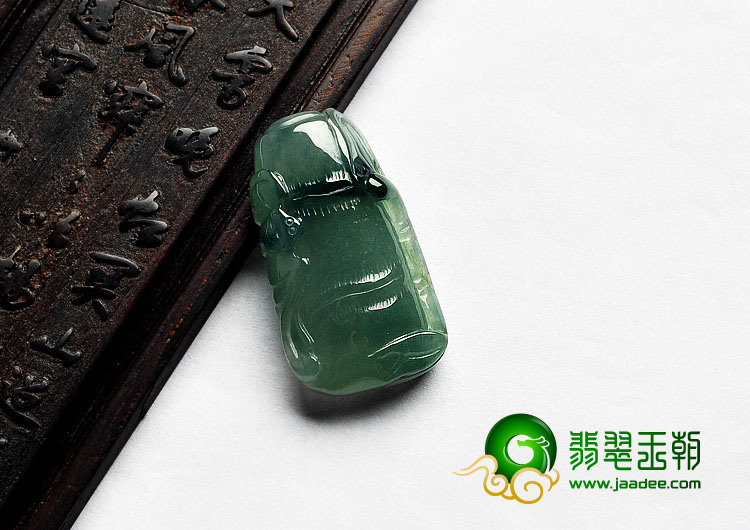 冰种晴水飘花缅甸翡翠A货节节高挂件
