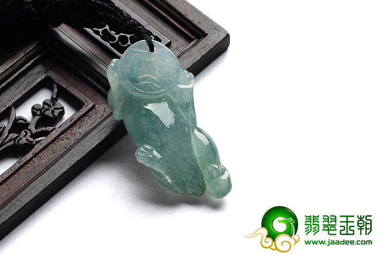 冰种晴水缅甸翡翠A货貔貅挂件