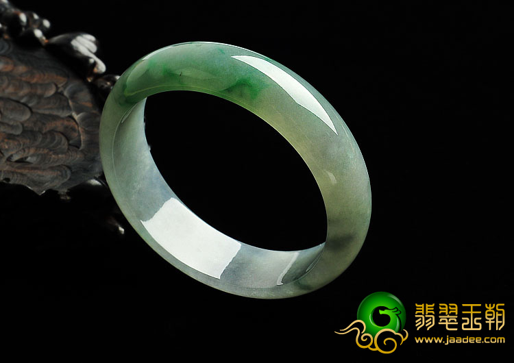 糯冰种飘花缅甸翡翠A货手镯（58.2mm）