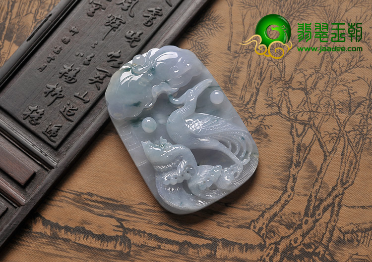糯冰种紫罗兰飘花缅甸翡翠A货一路连科挂件