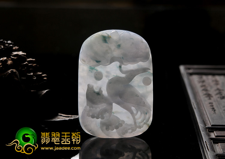 糯冰种紫罗兰飘花缅甸翡翠A货一路连科挂件