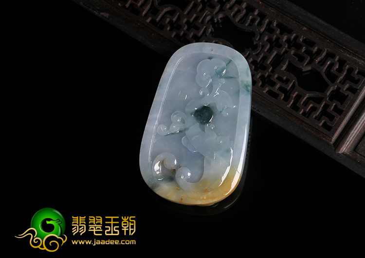 (超值推荐)糯冰种三彩缅甸翡翠A货今非昔比挂件