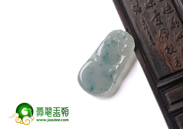 糯冰种飘花缅甸翡翠A货福禄寿挂件