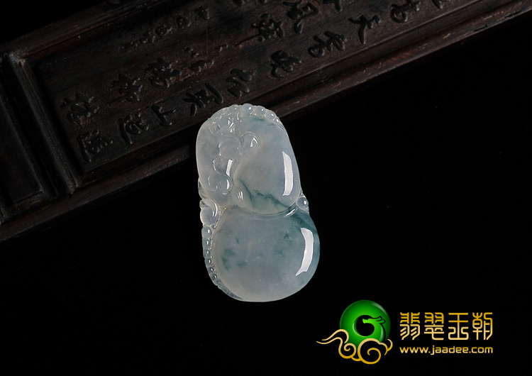 糯冰种飘花缅甸翡翠A货福禄寿挂件