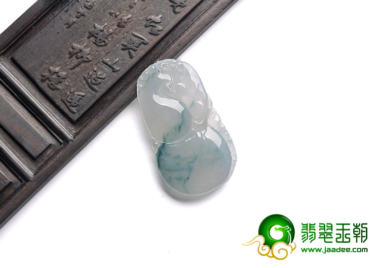糯冰种飘花缅甸翡翠A货福禄寿挂件