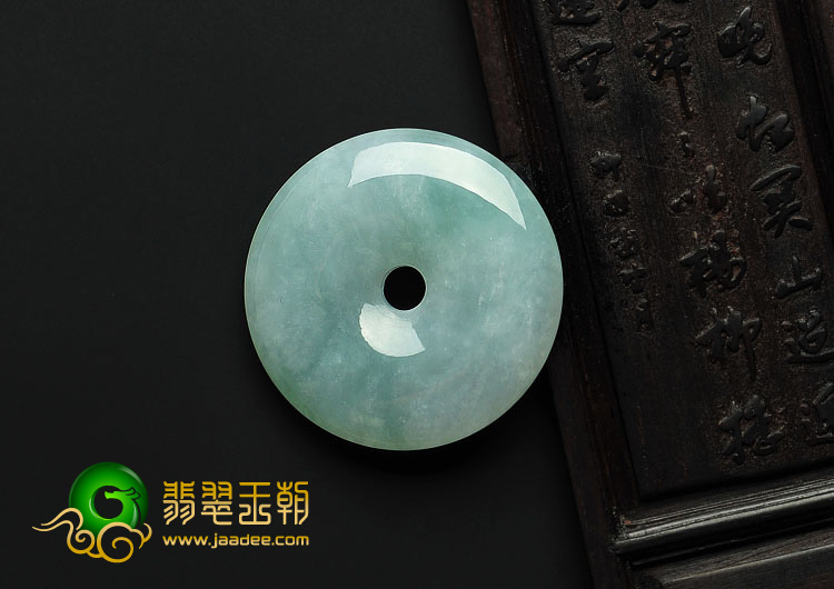 糯冰种晴水缅甸翡翠A货平安扣挂件