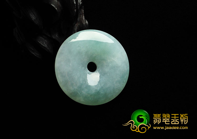 糯冰种晴水缅甸翡翠A货平安扣挂件