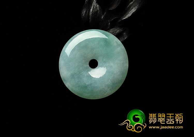 糯冰种晴水缅甸翡翠A货平安扣挂件