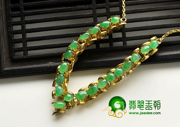 冰种阳绿满绿缅甸翡翠A货项链面
