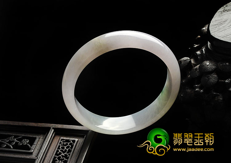 糯冰种紫罗兰缅甸翡翠A货手镯（57.1mm）