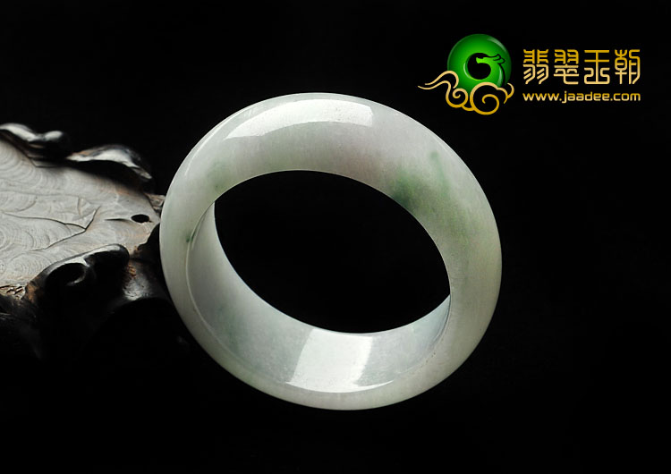 糯冰种淡春带彩缅甸翡翠A货手镯/童镯（39.4mm）