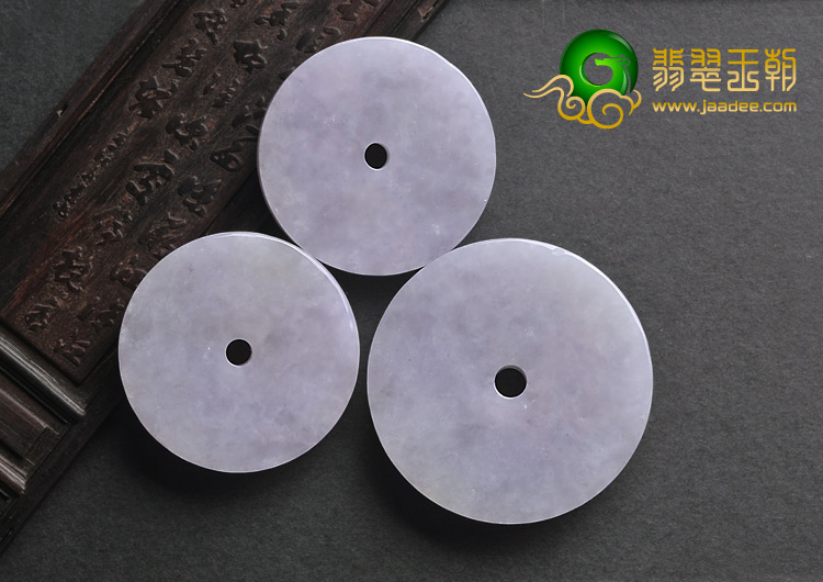 糯冰种紫罗兰缅甸翡翠A货平安扣挂件（一批走）