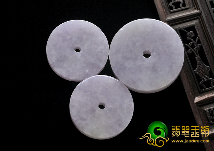 糯冰种紫罗兰缅甸翡翠A货平安扣挂件（一批走）