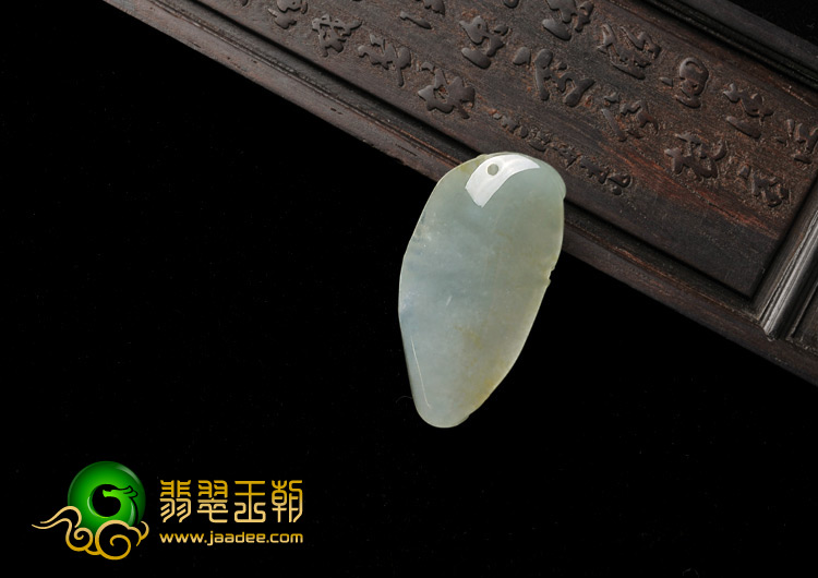糯冰种淡黄翡缅甸翡翠A货济公头挂件