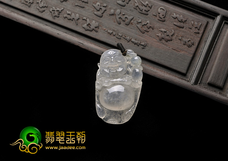 冰种缅甸翡翠A货逍遥佛挂件