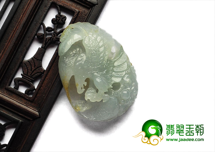 冰种晴水缅甸翡翠A货英明神武挂件