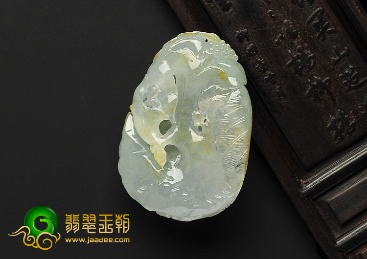 冰种晴水缅甸翡翠A货英明神武挂件