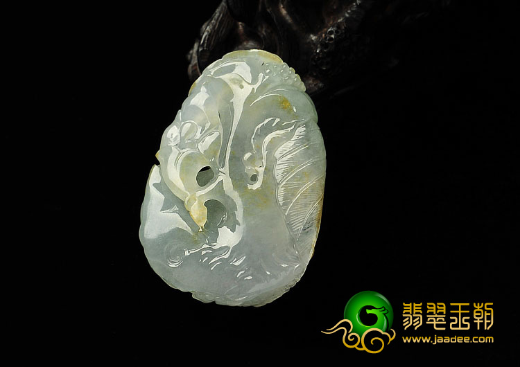 冰种晴水缅甸翡翠A货英明神武挂件