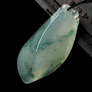 冰种飘花缅甸翡翠A货福瓜挂件