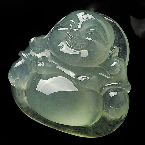 冰种晴水缅甸翡翠挂件玉佛挂件