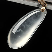 玻璃种缅甸翡翠A货福瓜挂件