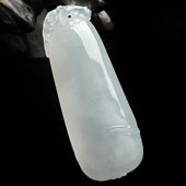 糯冰种缅甸翡翠A货福瓜挂件