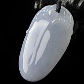 糯冰种紫罗兰缅甸翡翠A货福瓜挂件