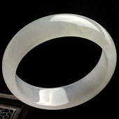冰种晴水缅甸翡翠A货手镯（57.9mm）