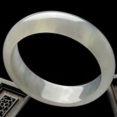 冰种晴水缅甸翡翠A货手镯（57.9mm）