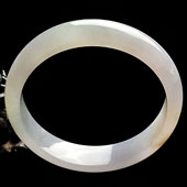 糯冰种紫罗兰缅甸翡翠A货手镯（57.1mm）