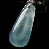 冰玻种晴水缅甸翡翠A货福瓜挂件