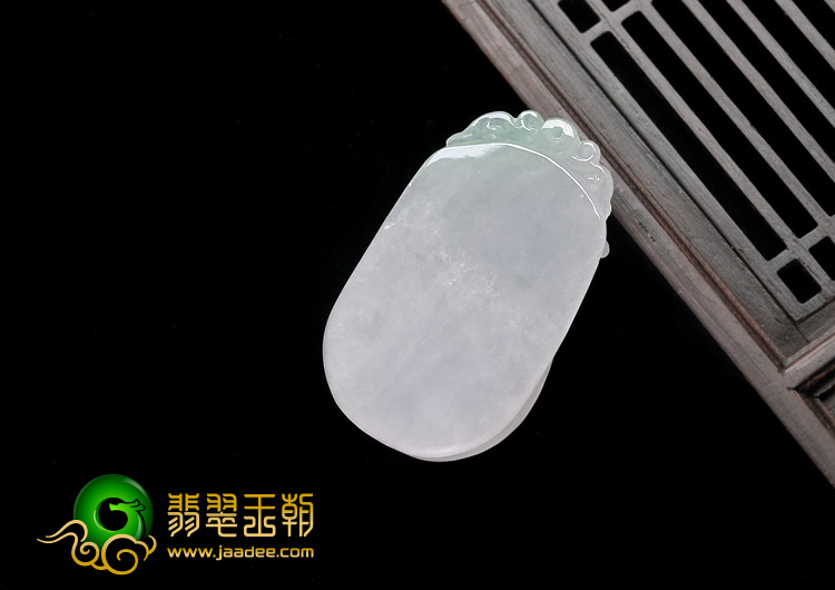糯冰种淡紫罗兰缅甸翡翠A货鸟语花香挂件