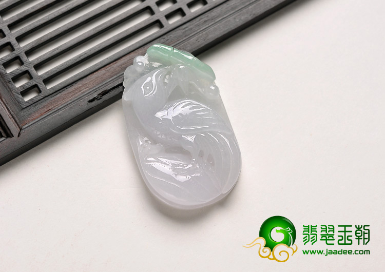 糯冰种淡紫罗兰缅甸翡翠A货鸟语花香挂件