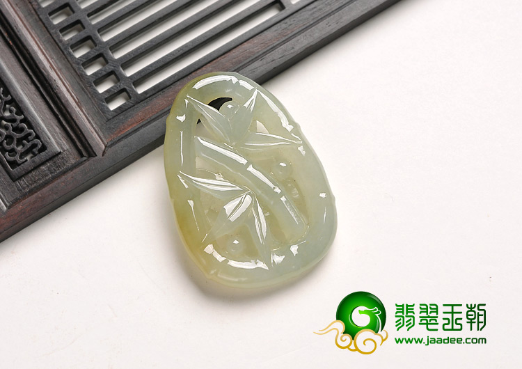 糯冰种黄翡缅甸翡翠A货节节高挂件