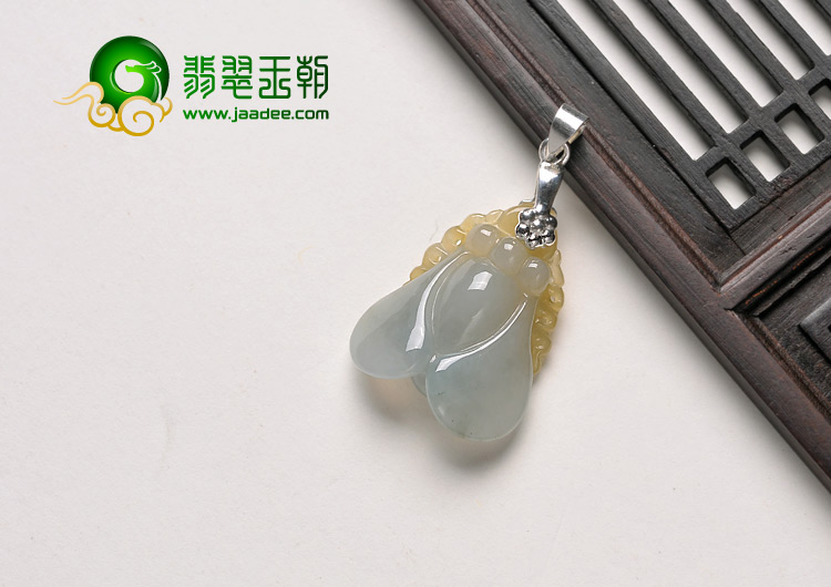 糯冰种晴水黄翡缅甸翡翠A货蜜蜂挂件