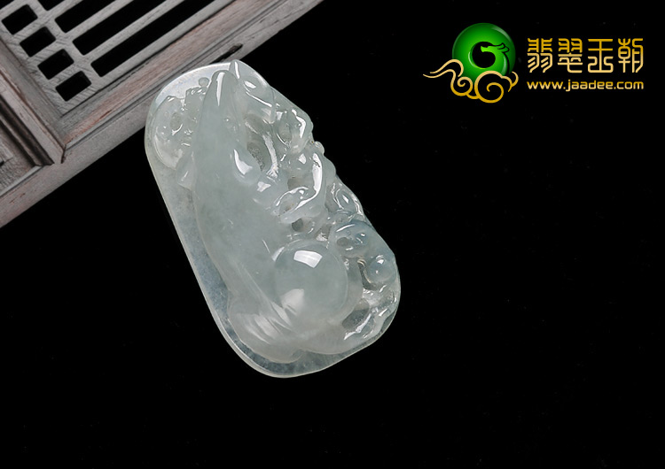 冰种晴水缅甸翡翠A货五鼠运财挂件