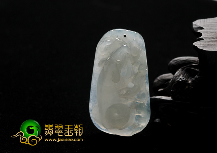 冰种晴水缅甸翡翠A货五鼠运财挂件