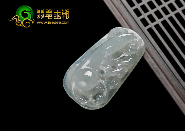 冰种晴水缅甸翡翠A货五鼠运财挂件