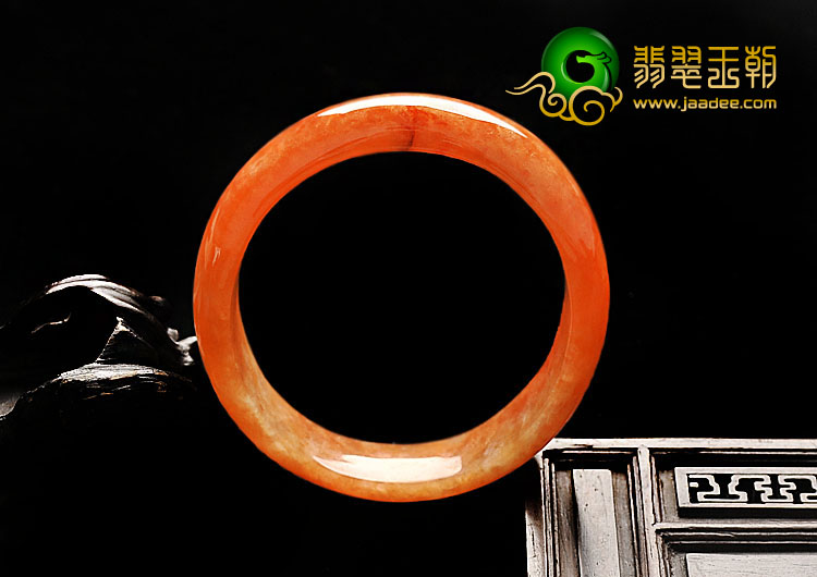 糯冰种红黄翡缅甸翡翠A货贵妃镯（53.4-48.7mm）