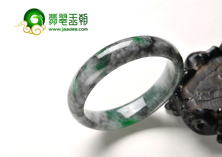 糯冰种飘翠缅甸翡翠A货手镯（58.2mm）
