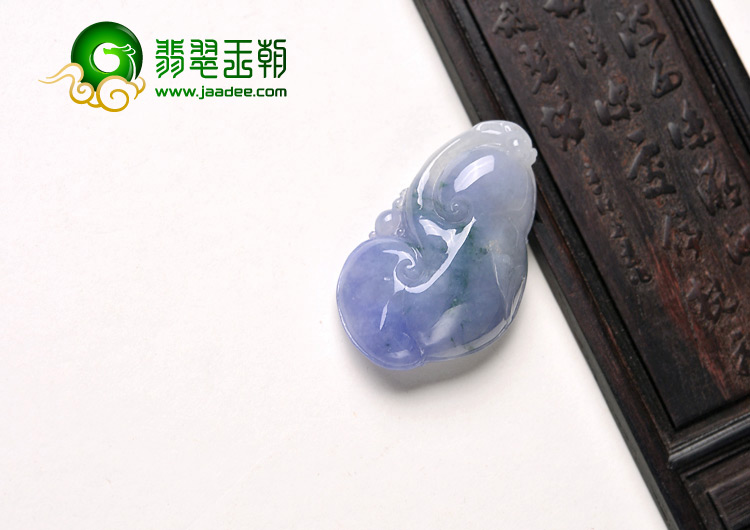 糯冰种紫罗兰缅甸翡翠A货如意挂件