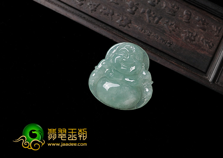 糯冰种晴水缅甸翡翠A货玉佛挂件