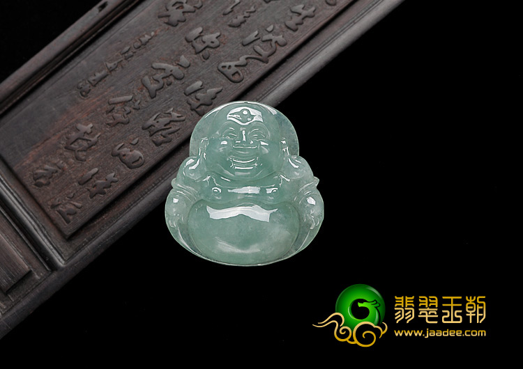 糯冰种晴水缅甸翡翠A货玉佛挂件