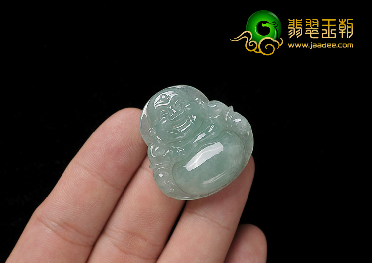 糯冰种晴水缅甸翡翠A货玉佛挂件