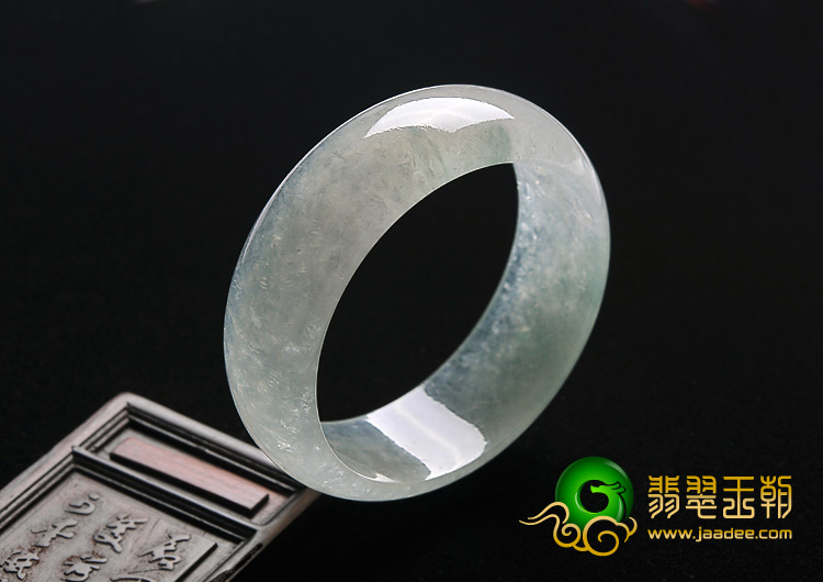 冰种晴水缅甸翡翠A货手镯（57.9mm）