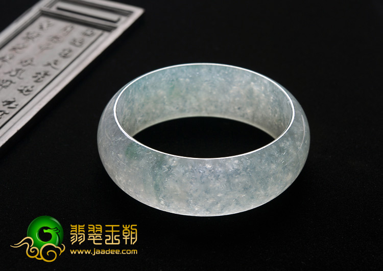冰种晴水缅甸翡翠A货手镯（57.9mm）