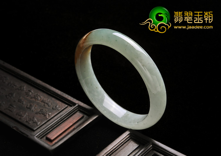 糯冰种晴水黄翡缅甸翡翠A货手镯（52.4mm）